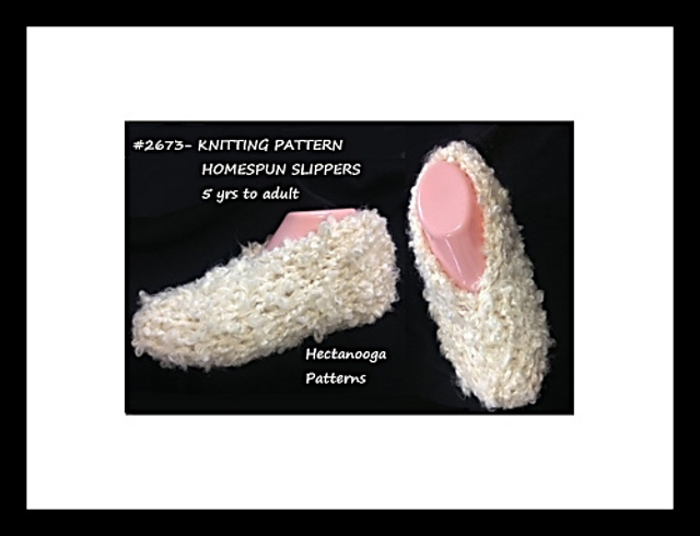 2673- Homespun Slippers