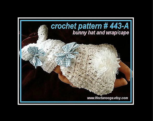 443a BUNNY Baby cape