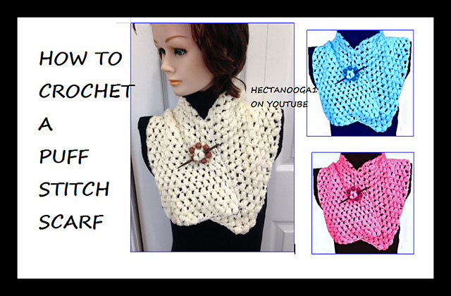 Puff Stitch Scarf