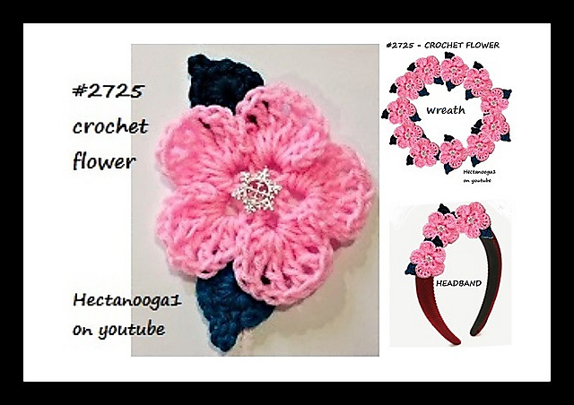 2725 Crochet Flower