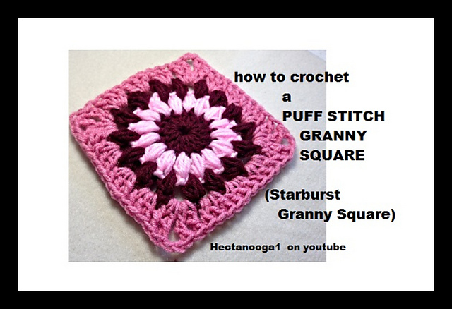 Puff Stitch Granny Square