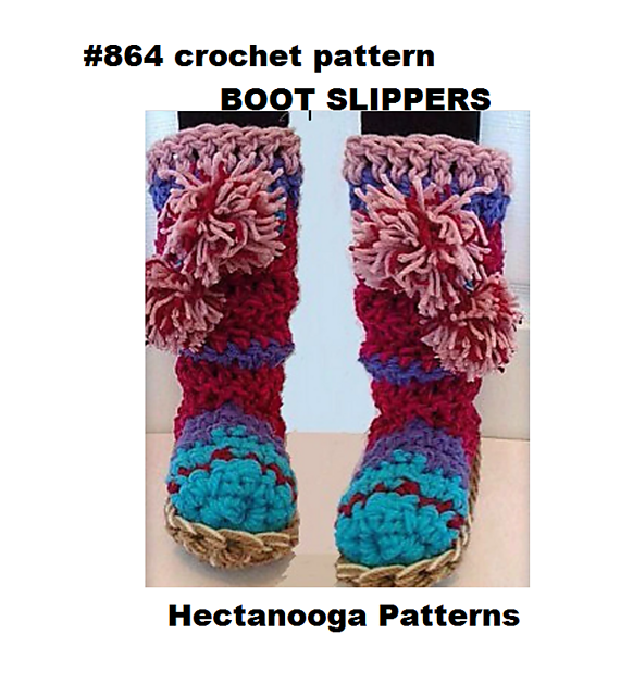 864- Multicolor Pinkish Boot Slippers