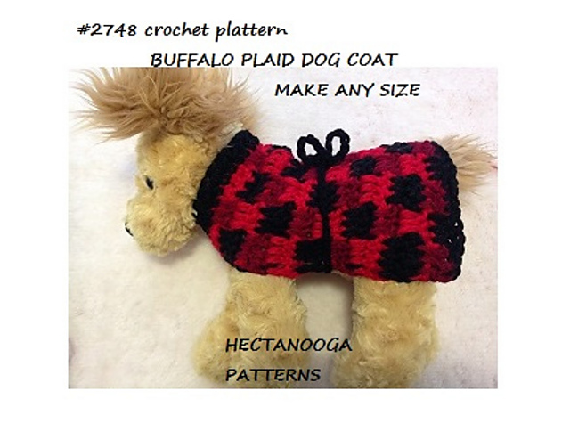 2748 Buffalo Plaid Dog Coat