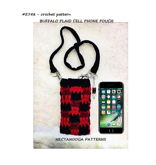2748 BUFFALO PLAID cell phone pouch