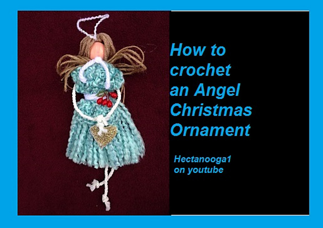 Yarn angel ornament