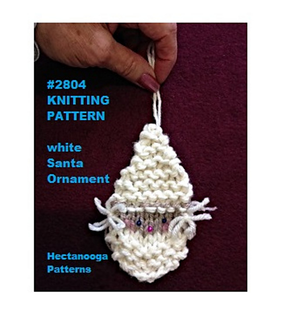 2804 - WHITE SANTA ornament