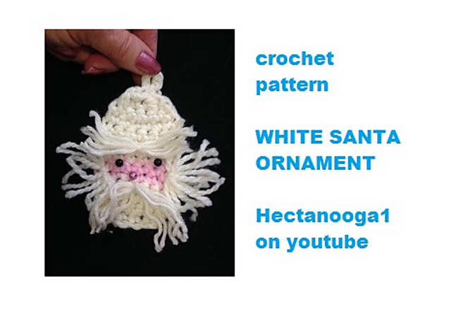 2805 - yt- CROCHET SANTA ornament