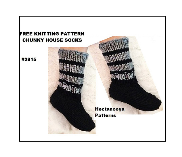 2815- FLAT KNIT house socks