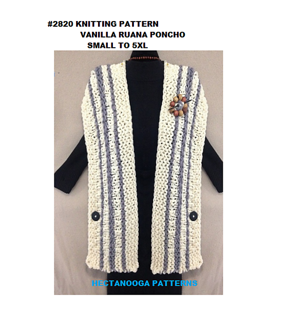 2820 - VANILLA RUANA poncho