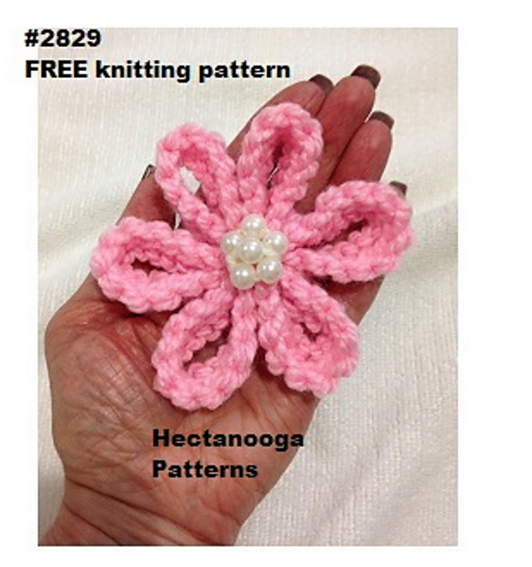 2829 - KNIT FLOWER