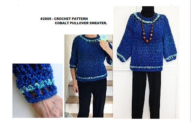 2809 COBALT pullover