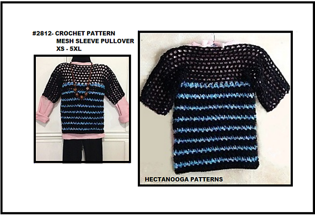 2812  - Mesh Sleeve Sweater
