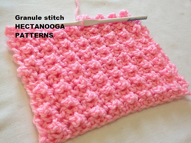 GRANULE STITCH washcloth