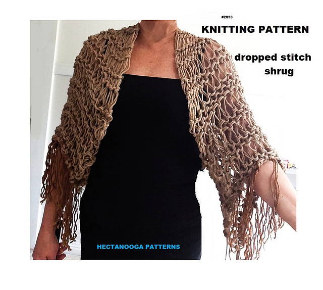 2833 - Dropped Stitch Shrug