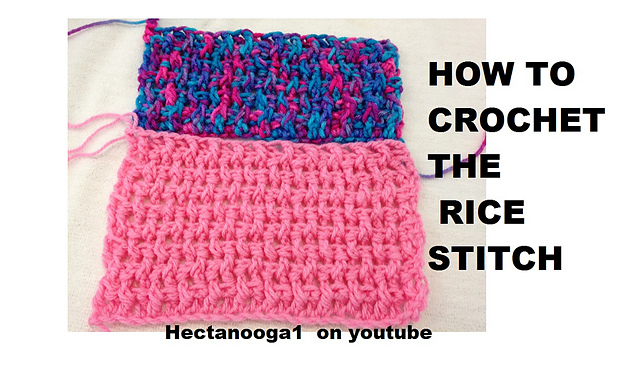 Rice stitch washcloth
