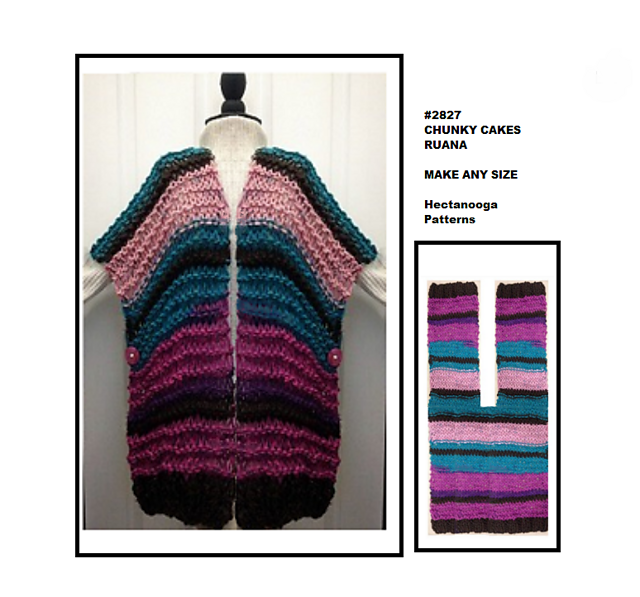 2827 - CARON Chunky Ruana