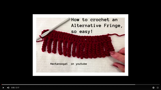Continuous Crochet Fringe