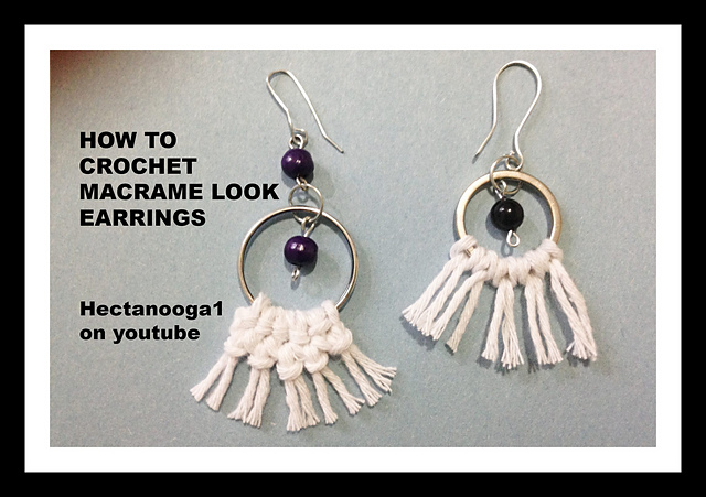 MACRAME LOOK earrings