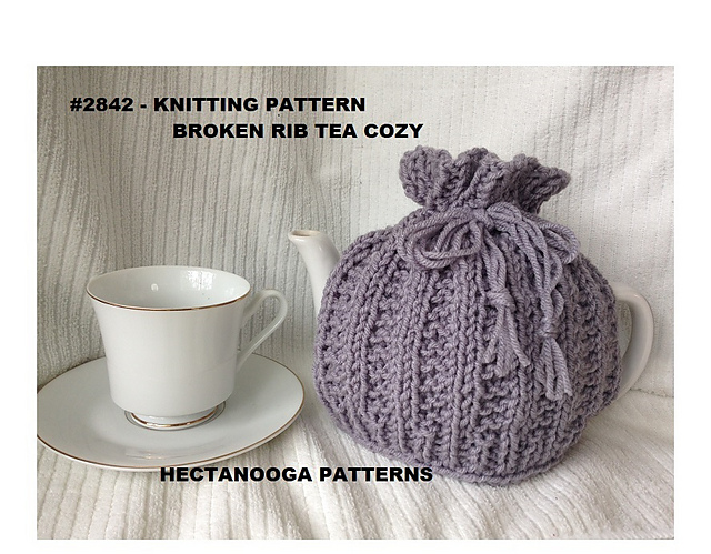 2842 - TC -BROKEN RIB tea cozy
