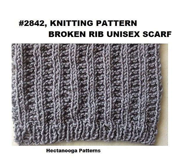 2842 - BROKEN RIB Unisex Scarf