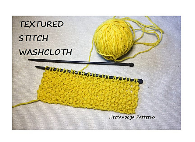 One row repeat washcloth