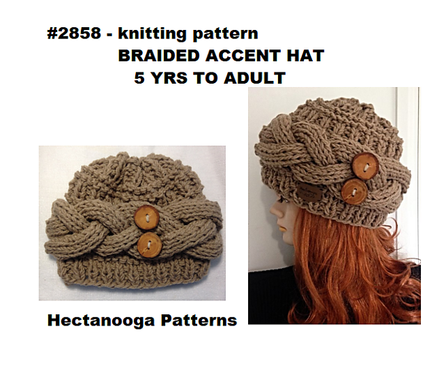2858 BRAIDED accent hat