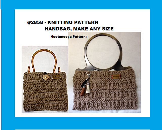 Ravelry: 2858-B - Knit Bag pattern by Emi Harrington