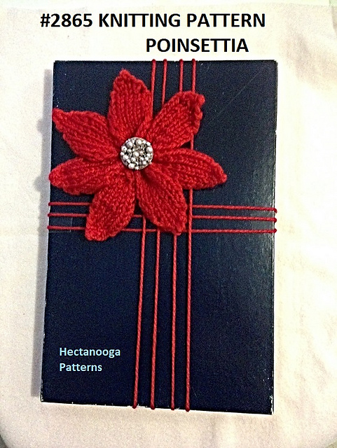 2865 - Knit Christmas Poinsettia