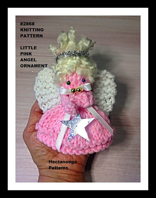 2868 - Pink Angel Christmas Ornament