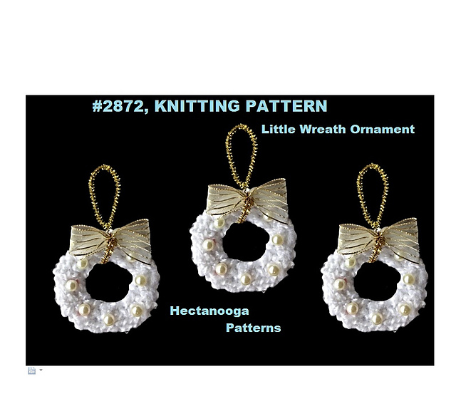 2872- LITTLE Wreath Ornament