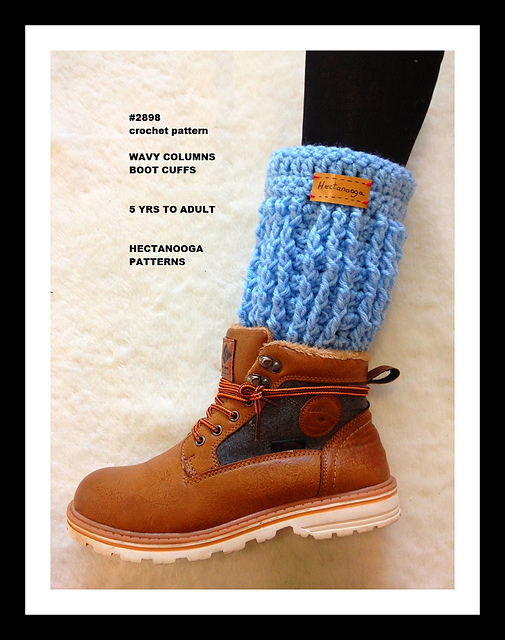 2898 - B - WAVY COLUMNS BOOT CUFFS