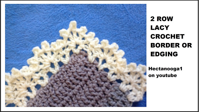 lacy picot stitch edging