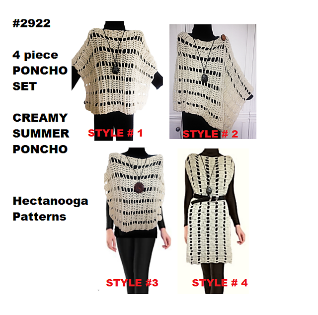 2922- SUMMER creamy PONCHO
