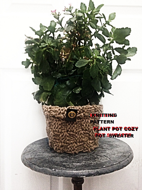 Checkerboard PLANT POT cozy