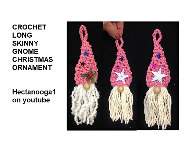SKINNY Gnome Ornament