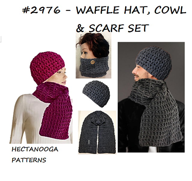 2976 - WAFFLE scarf & Hat