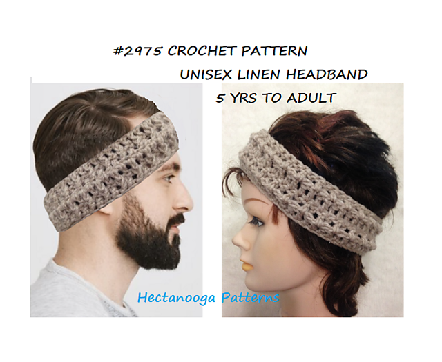 2975 - unisex LINEN Headband