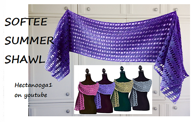 Softee Summer rectangle Shawl