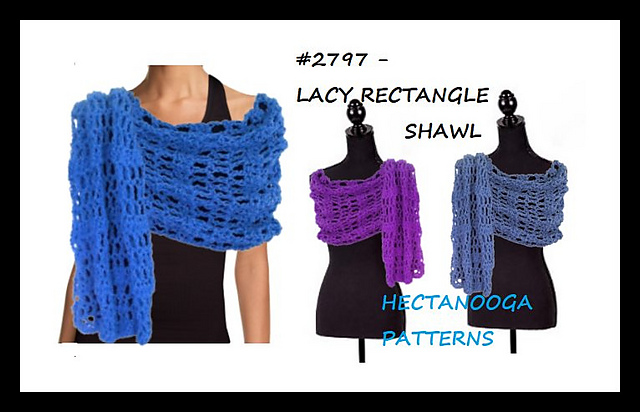 2797 - LACY Rectangle Shawl