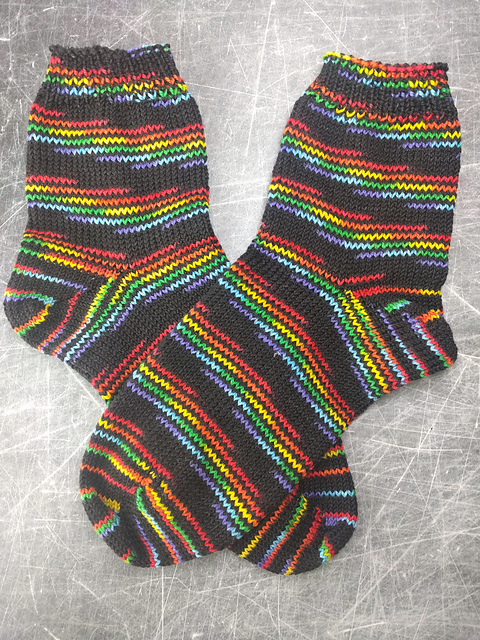 CSM Toe Up Ribbed Cuff Sock