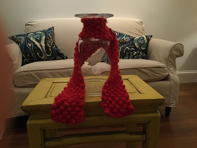 Rasberry Stitch Scarf