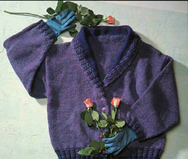 Purple Cardigan