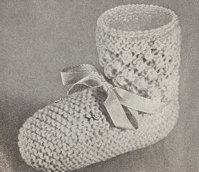 Rosebud - Bootees & Mittens