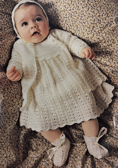 2. Baby's Crocheted Layette