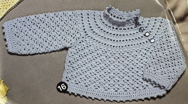 16. Baby's Crocheted Jumper
