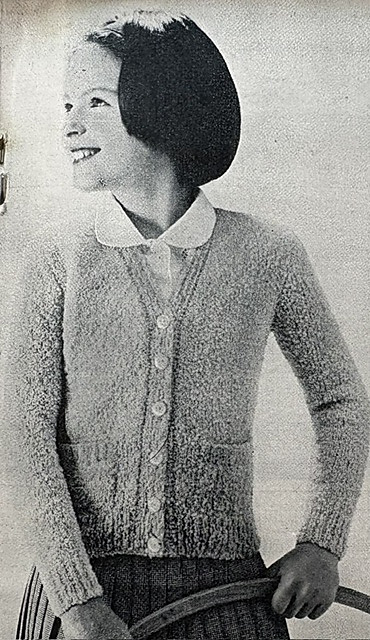 Girl’s Cardigan in Rimple