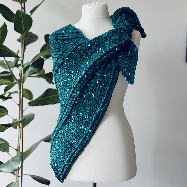 Deep Lagoon Shawl