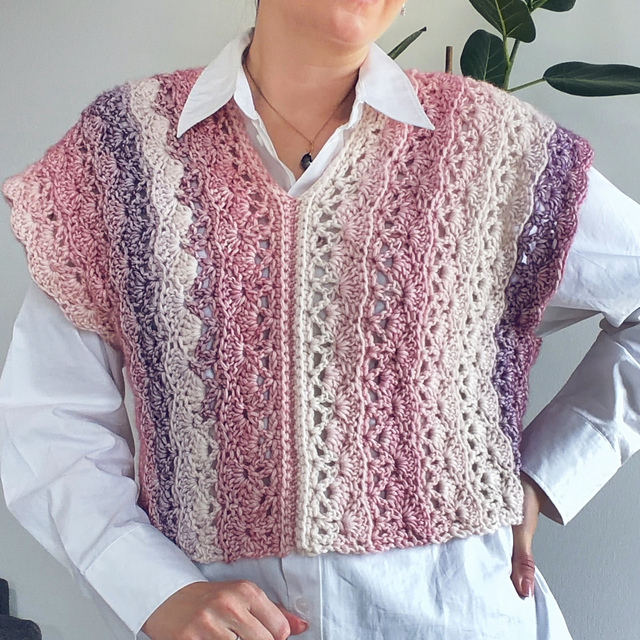 Ravelry: Rosaline Vest pattern by Jelena Nemcenko