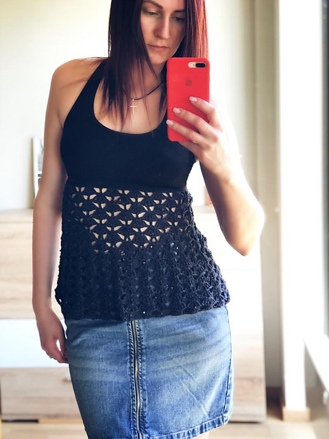 Midnight Pearl Top