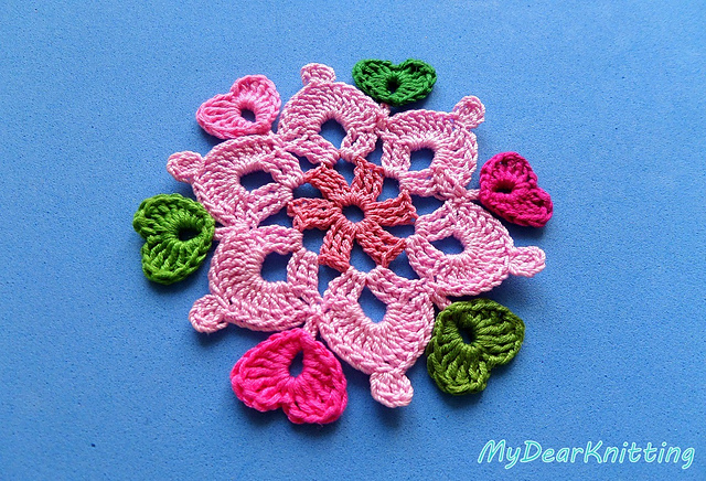 Coaster with Little Hearts